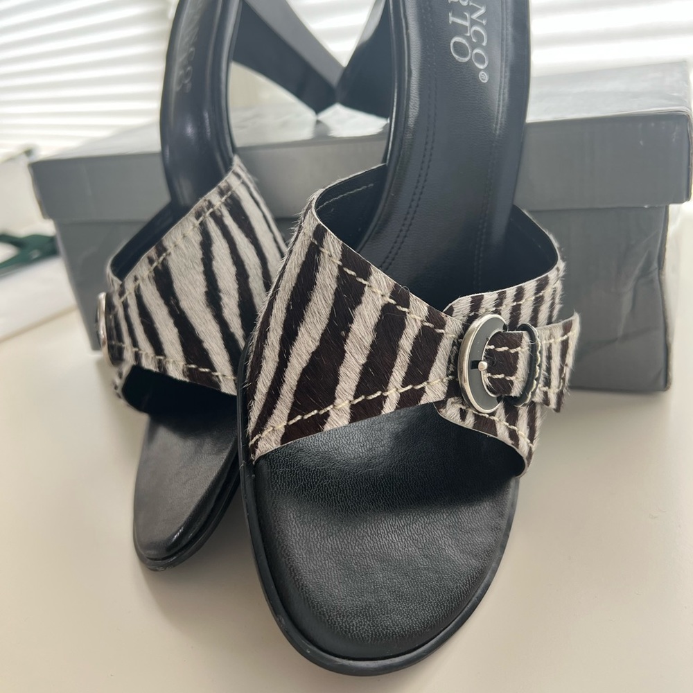 Franco Sarto Zebra Print Heels